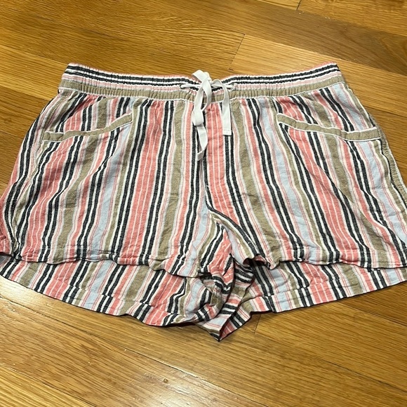 Gap womens striped lined blend short size large. - Picture 1 of 9